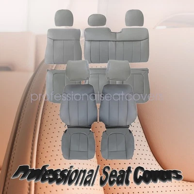 For 2011-2016 Ford F250 F350 XL Work Truck Front & Rear Replacement Seat Cover Foto 1 de 4