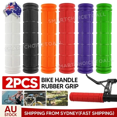 2PCS Bicycle Handle Bar Grips Silicone Soft BMX MTB Cycle Mountain Bike Scooter - image 1 of 4