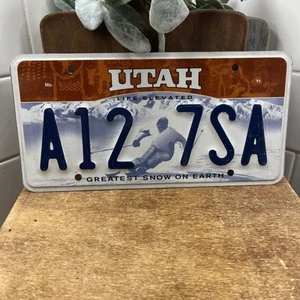 Placa de matrícula UTAH de colección Life Elevated, la mejor nieve en la Tierra A12-7SA - Imagen 1 de 2