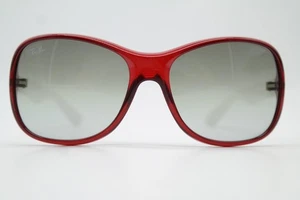 Sonnenbrille Ray Ban RB 4139 Rot Milchfarben Silber Oval sunglasses Brille Neu - Picture 1 of 6