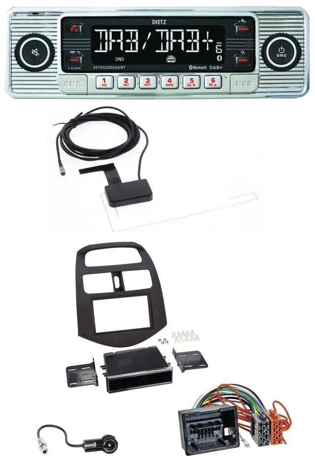 Dietz Bluetooth USB MP3 DAB Autoradio für Chevrolet Spark (ab 2013) - Bild 1 von 4