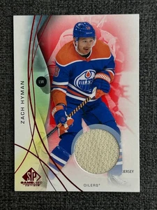 Camiseta deportiva roja de hockey usada #2 Zach Hyman 2024-25 Upper Deck SP juego - Imagen 1 de 2