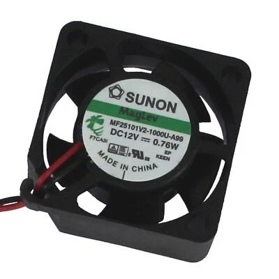 Lüfter 12V DC 0,36W 25x25x10mm 5,1m³/h 9600U/Min 5,1m³/h Sunon MF25101V21000UA99 - Bild 1 von 4
