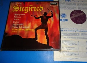 Solti/Windgassen/Nilsson/Sutherland WAGNER Siegfried - Decca Wide Band SET 242/6 - Picture 1 of 2