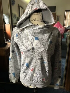 Design United Heather Gray Long Sleeve Rugby Prep 1997 Hoodie Size Small?? - Picture 1 of 9