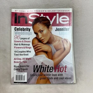 InStyle Magazine February 2001 Jennifer Lopez Celebrity Weddings White Hot - Picture 1 of 4