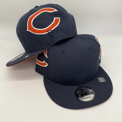 Chicago Bears New Era 9FIFTY "Helmet Pack" Snapback Navy Blue/Orange Cap Hat NWT - Image 1 of 4