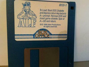 ITHistory (1988) IBM Software  ALF (Game) (Box Office Alien Prod) 3.5" No Man