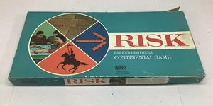 Risk Continental Game By Parker Bros. Wood Pieces 1968 Original Vintage - Picture 1 of 8