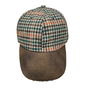 Stetson Baseball Cap Buckle Back Wool Blend Hat Plaid One Size - Picture 1 of 9