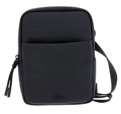 LACOSTE S Flat Crossover Bag Black - Imagen 1 de 4