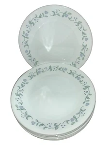 Corelle Vitrelle Set of 8 Bread/Dessert Plates Country Cottage Pattern Hearts - Picture 1 of 2