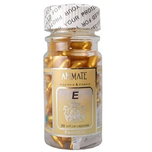 Animate Aloe Vera And Vitamin E Capsules Facial Oil 60 Soft Gel Capsules - Picture 1 of 6