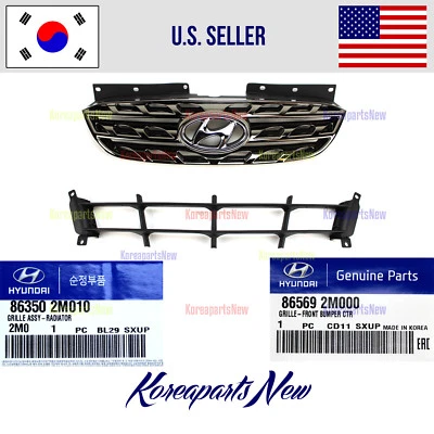 Parrilla parachoques delantero + parrilla central inferior (2 piezas) Genesis Coupe 2009-2011 Foto 1 de 4