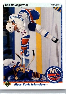 1990-91 Upper Deck Hockey  - #439 Ken Baumgartner - Image 1 of 2