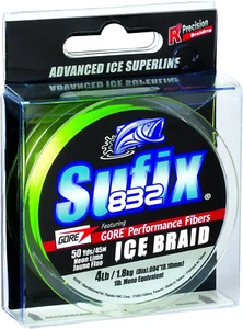 Sufix 832 Ice Braid Fishing Lure strong durable small diameter ice braid - Picture 1 of 7
