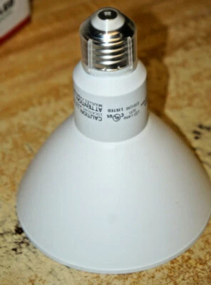 CASE of 12: PAR38 LED 16.5W LED Dimmable Flood Light Bulb 3000K Warm White 1200  - Image 1 of 4