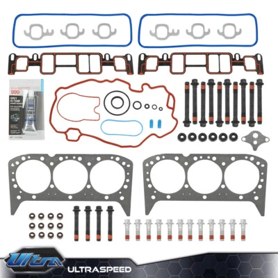 Juego de pernos de junta de culata aptos para Chevrolet Astro Blazer S10 GMC Savana 1996-06 4,3 L Foto 1 de 4