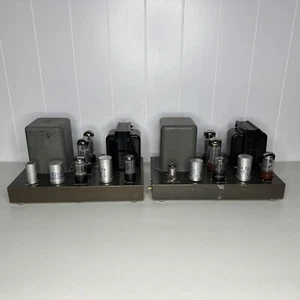 Pair (2) Eico HF-50 Monoblock Tube Power Amplifiers For Parts or Repair  - Rare - Picture 1 of 22