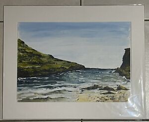 Original Painting Signed By Neill Mison, of Tintagel, Cornwall