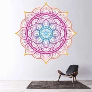 Pink Mandala Wall Sticker WS-57713 - Picture 1 of 12