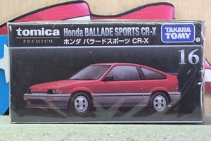 TOMICA PREMIUM #16 HONDA BALLADE SPORTS CR-X 1:60 SCALE USA STOCK!!! - Picture 1 of 6