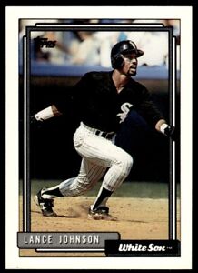 1992 Topps Baseball Card Lance Johnson Chicago White Sox #736