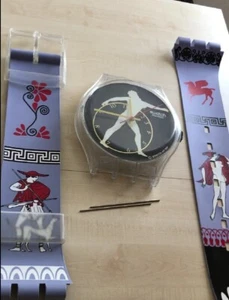 Wall Clock SWATCH Maxi DISCOBOLUS (MGK141)-80"-Giant! Full working-Olympics - Picture 1 of 11