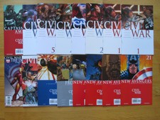 CIVIL WAR Complete 1-7 Series + Extras, Variant * 16 Issue Lot * 2006