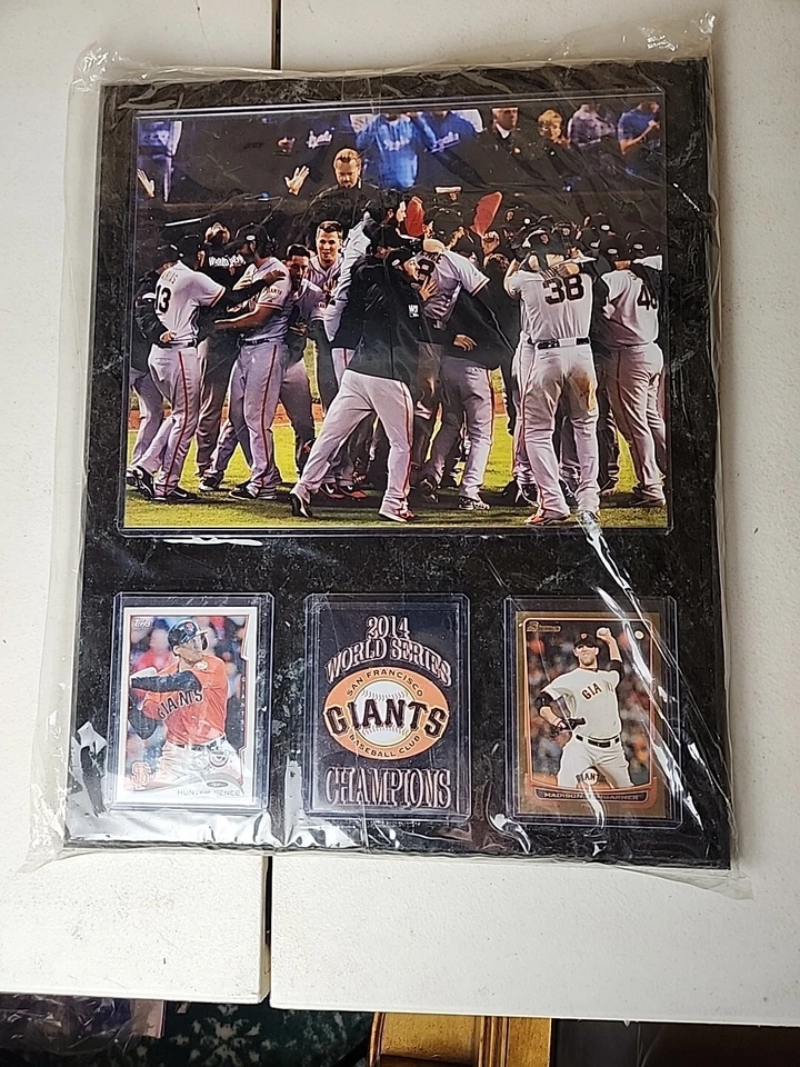 Placa Campeón Gigantes Serie Mundial 2014 15"x12" en Plástico. Buen Estado RARO Foto 1 de 4