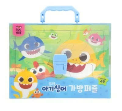 Pinkfong Baby Shark Paper Puzzle 4 Type Set Bag Baby Develop Toy Korean Freeship - Image 1 of 4