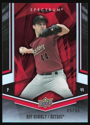 2008 Upper Deck Spectrum Roy Oswalt #41 Red #'d /99 Houston Astros - Image 1 of 2