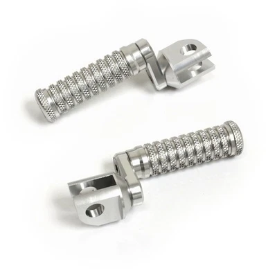 estriberas descensoras delanteras Billet 25 mm plateadas Kawasaki ER-6N 05 06 07 08 Foto 1 de 4