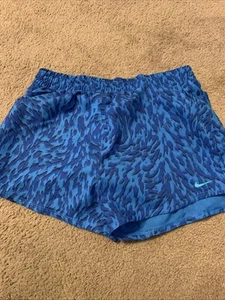 NWT Girls Nike One Athletic Running Shorts Youth XL Dri-Fit Blue Built-In-Brief - Picture 1 of 6