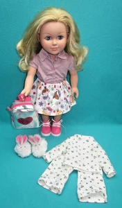 CITITOY 18" DOLL WITH BLONDE HAIR AND BLUE EYES WITH EXTRAS--K-76 - Picture 1 of 11