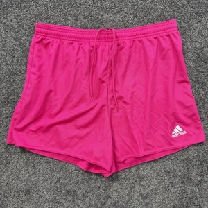 Adidas Size L 16/18 Girls Soccer Shorts Hot Pink Gym Workout Sports Drawstring - Picture 1 of 8