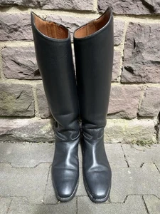 PETRIE Leder-Dressur-Reitstiefel Gr. 6,5 (ca. 39), Höhe 50 cm, Wadenweite 40 cm - Bild 1 von 9