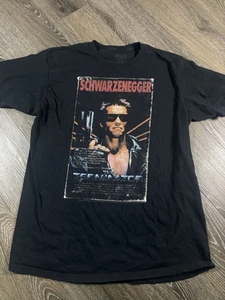 Terminator VHS Video Cover Maglietta Uomo Grande Classica Americana Nera - Foto 1 di 6
