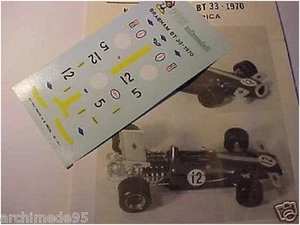 BRABHAM BT 33 F1 1970 DECAL 1/43  - Imagen 1 de 1