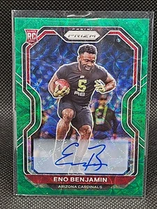 Prizm Eno Benjamin 2020 Green Scope Auto 24/75 RC Arizona Cardinals  - Foto 1 di 2