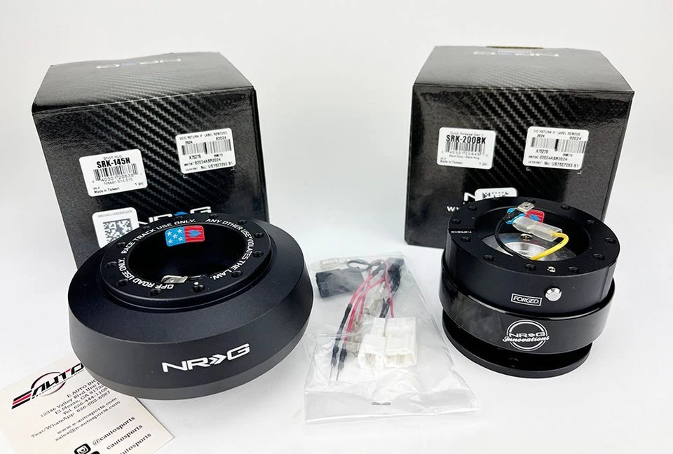 NRG Steering Wheel Quick Release Black Bottom Male Base