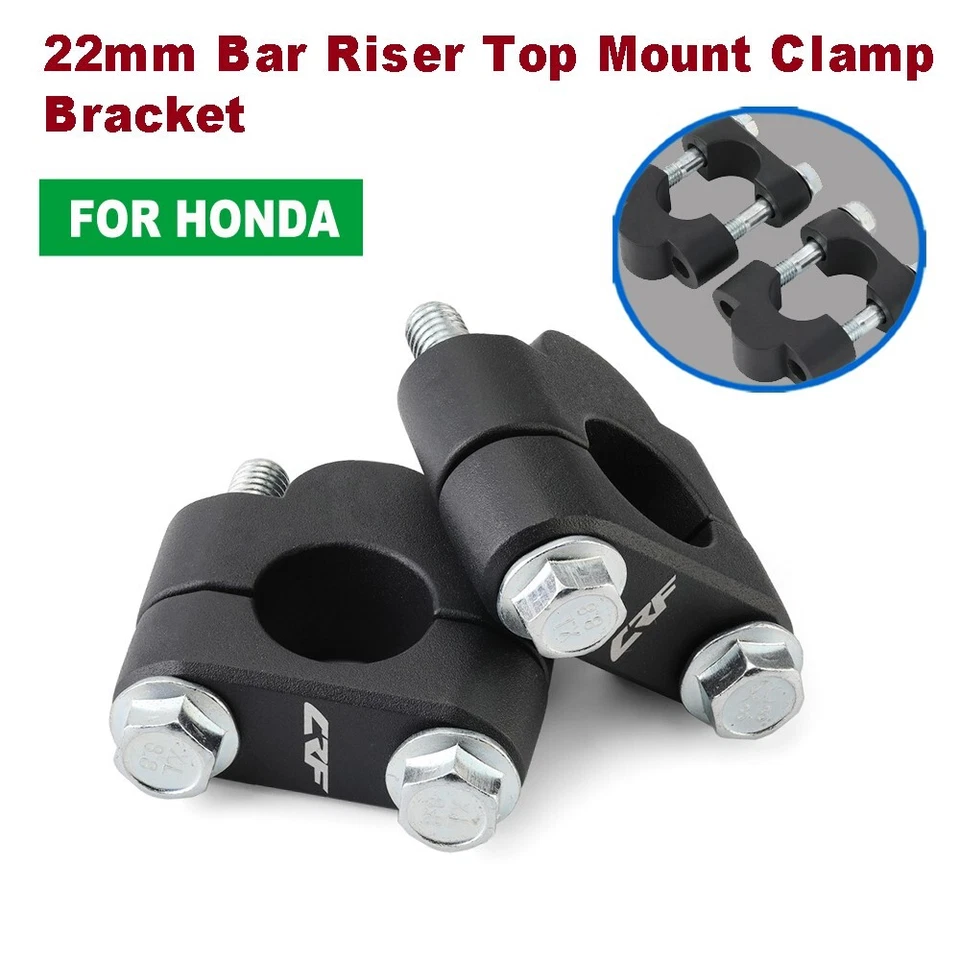 For Honda CRF 450X/RL/RWE/R-S/R 300L 250L 22mm Bar Riser Top Mount Clamp Bracket — 第 1/4 张图片