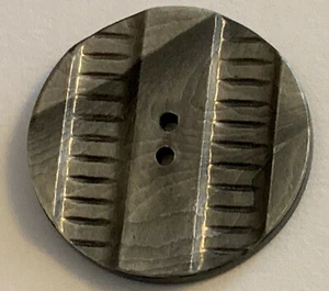 Antique Celluloid Wafer Sewing Button, Pressed Deco Design 1 1/2" Diameter,1920s - Picture 1 of 2