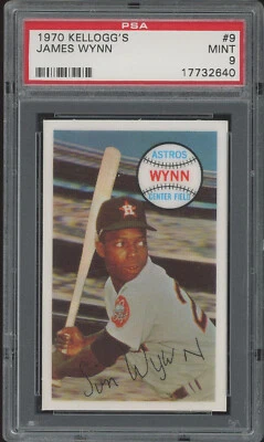 1970 Kellogg's #9 James Wynn PSA 9 (MBB01) - Image 1 of 2