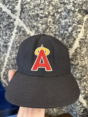 Los Angeles California Angels New Era 5950 Cooperstown Collection Hat 7 1/8 - Image 1 of 4