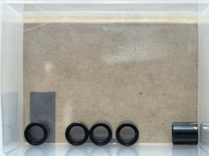 LEGO Parts - Black Technic, Liftarm Thick 1 x 1 (Spacer) - No 18654 - QTY 5 - Picture 1 of 1