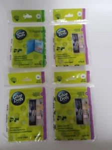 Glue Dots 60 Adhesive Dots Removable 1/2 inch 4 Pack Lot for Crafts Scrapbooks - Picture 1 of 5