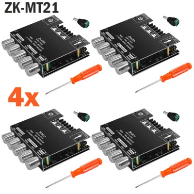 4X ZK-MT21 2.1Canales Bluetooth Audio Amplificador de Potencia Placa Subwoofer 50Wx2+100W Foto 1 de 4
