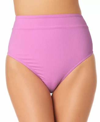 California Waves Juniors Size Large Ribbed High-Waist Bikini Swim Bottoms 1648 - Image 1 of 4