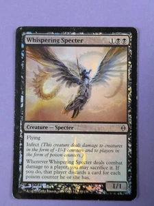 MTG Magic: New Phyrexia: Whispering Specter Foil Uncommon #77/175 - MP - Picture 1 of 2